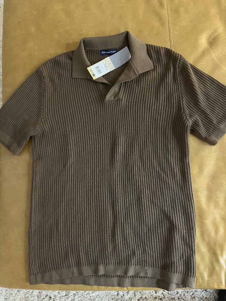 Kiwi Saint Tropez Malibu Polo Brand New With Tags Brown Mens Large